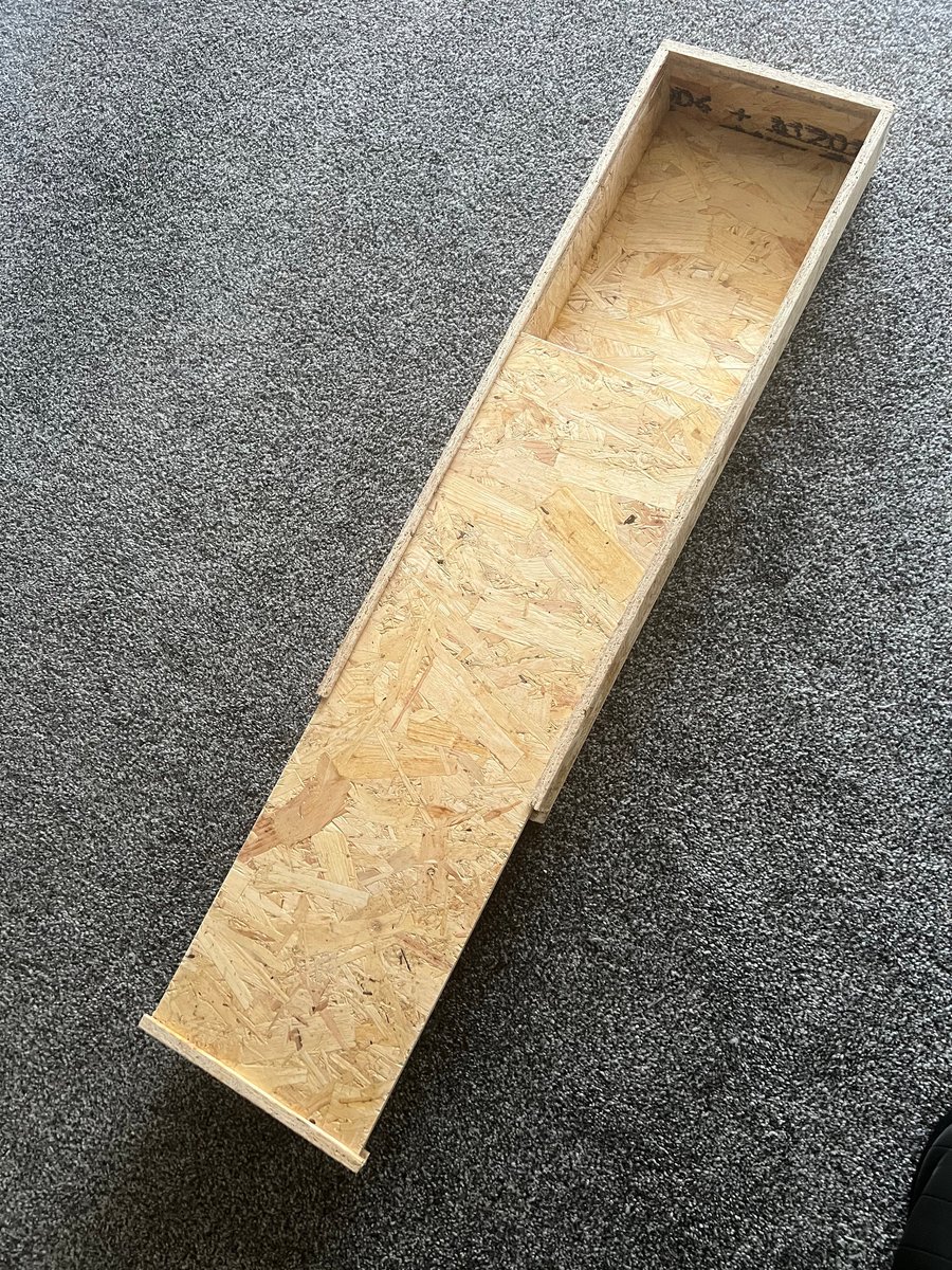 handmade Wooden box custom OSB oriented strand board Box With Sliding Lid 