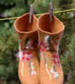 Handmade Felted Merino Wool Socks – Size EU 37