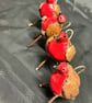 Robin cute hanging Tree decorations Ceramic and wood. - Image 3
