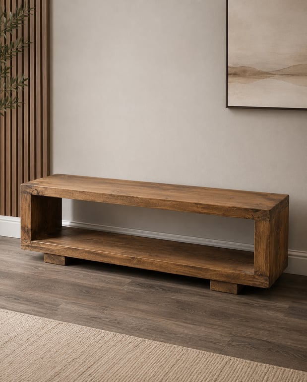 Rustic Wooden Low Rise Unit