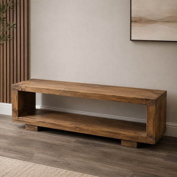 Rustic Wooden Low Rise Unit