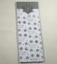 Lined notepad with foiled snowflake cover - Image 1