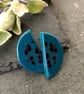 Ceramic half moon earrings - Image 1