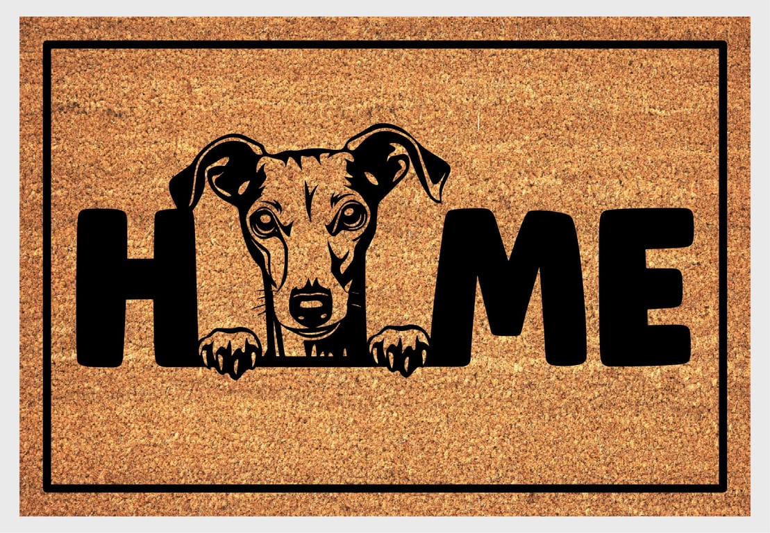 Italian Greyhound Home Door Mat No.4 - Italian Greyhound Dog Doormat - 3 Sizes