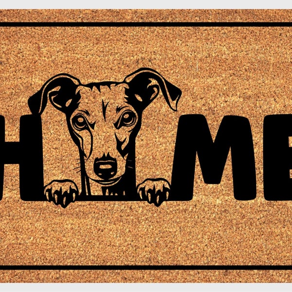 Italian Greyhound Home Door Mat No.4 - Italian Greyhound Dog Doormat - 3 Sizes