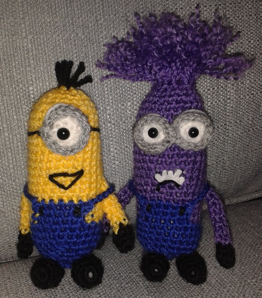 Crocheted Minions (pack of 2)
