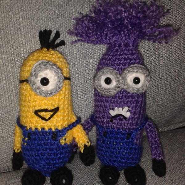 Crocheted Minions (pack of 2)