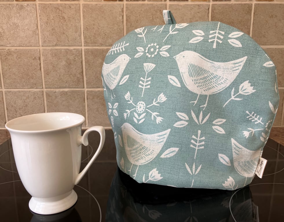 Birds Tea Cosy, Handmade in the UK