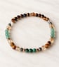 Prosperity Gemstone Bracelet - Tiger Eye, Citrine, Malachite, Aventurine, Pyrite - Image 2