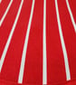 Aga pads hob covers. Red butchers stripe design. Made in England - Image 4