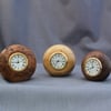 Wooden Clocks in English Burr Elm, Box or Walnut