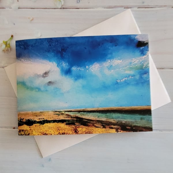 Beautiful Wells Next the Sea greeting card