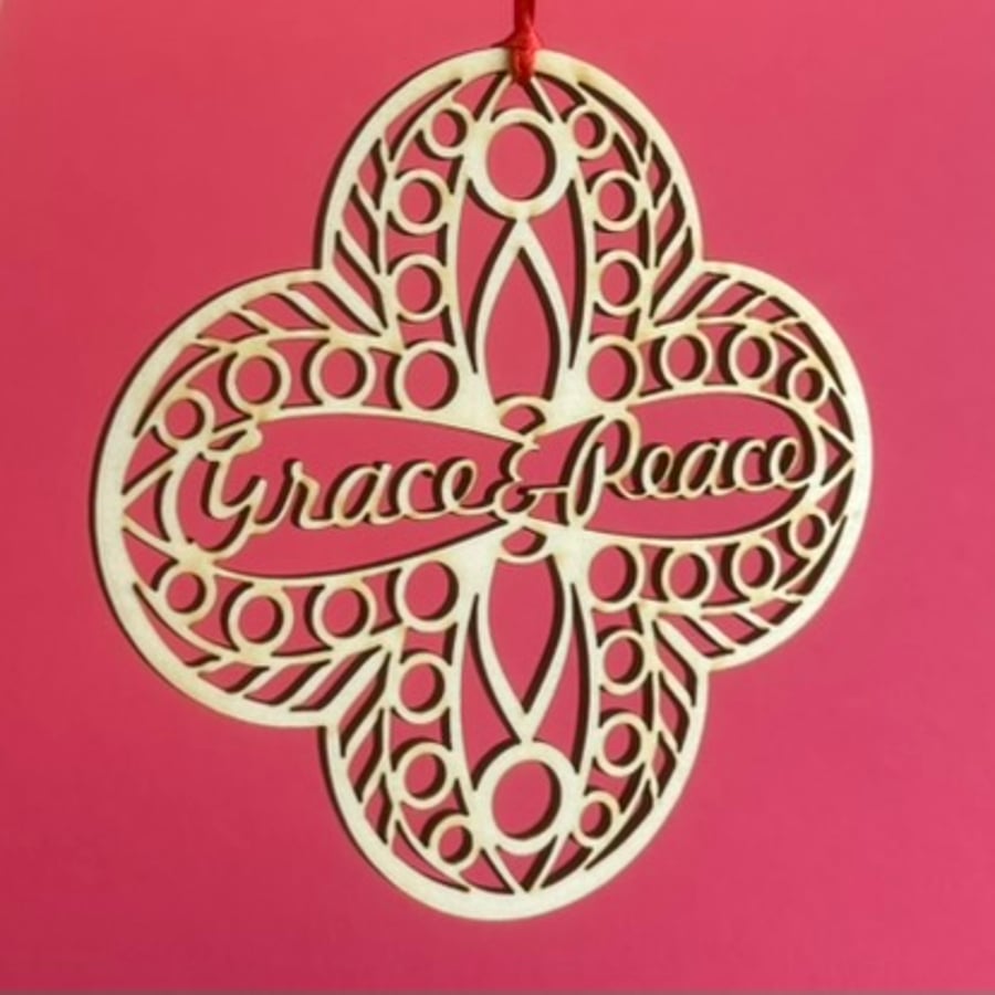 'Grace & Peace' decoration (medium)