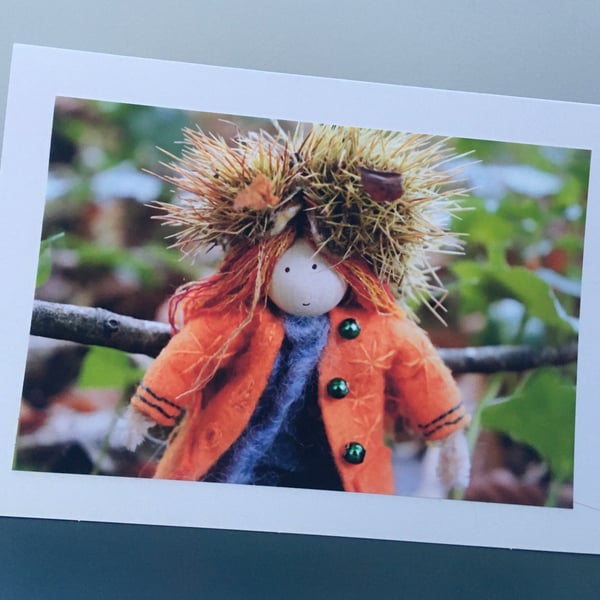 A spiky Hat Photography Card 
