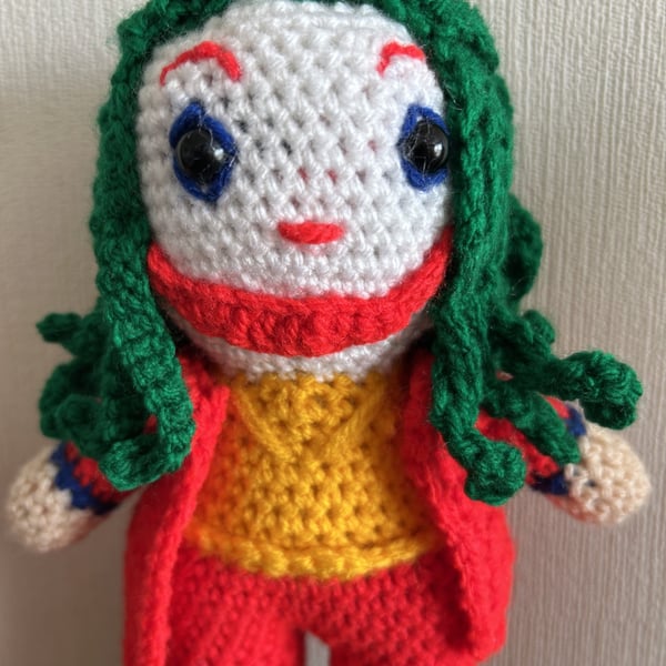 The Joker Crocheted Doll 