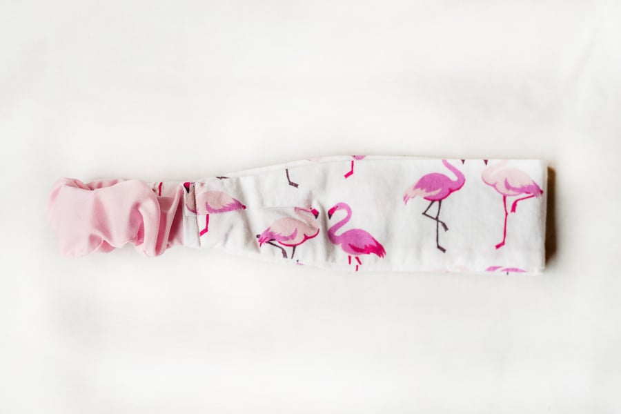 Fun tropical flamingo headband