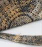 Gold and grey, beaded clutch bag, with wristlet,  - Image 6