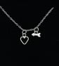 Heart & Arrow Pendant - Handmade, Sterling Silver, 18" Trace Chain - Image 6