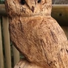 Birch Owl Carving
