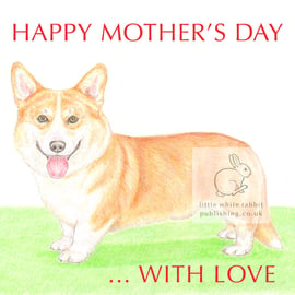 Charles the Corgi - Mother's Day Card