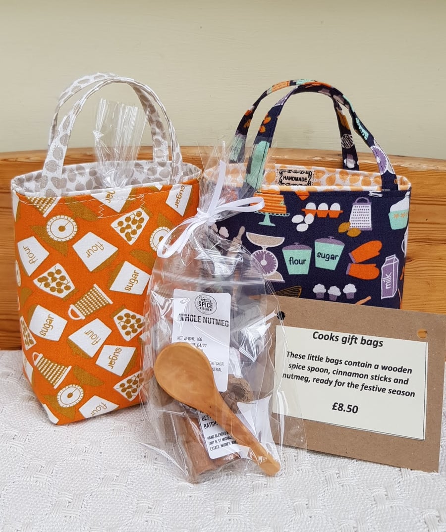 Cooks mini gift bag - Folksy