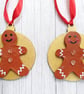 Seaglass and clay Christmas ornaments - Image 1