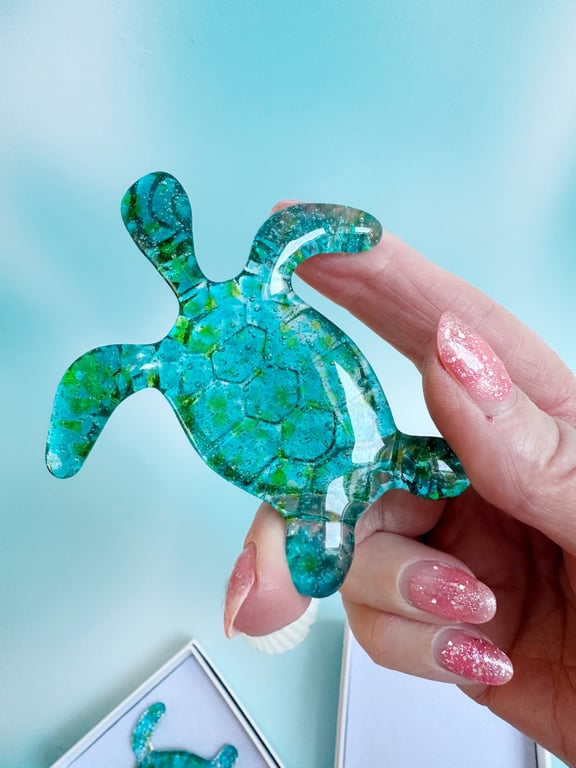Fused Glass Small Sea Turtle 