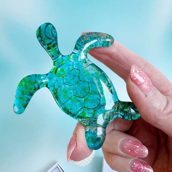 Fused Glass Small Sea Turtle 
