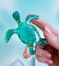 Fused Glass Small Sea Turtle 