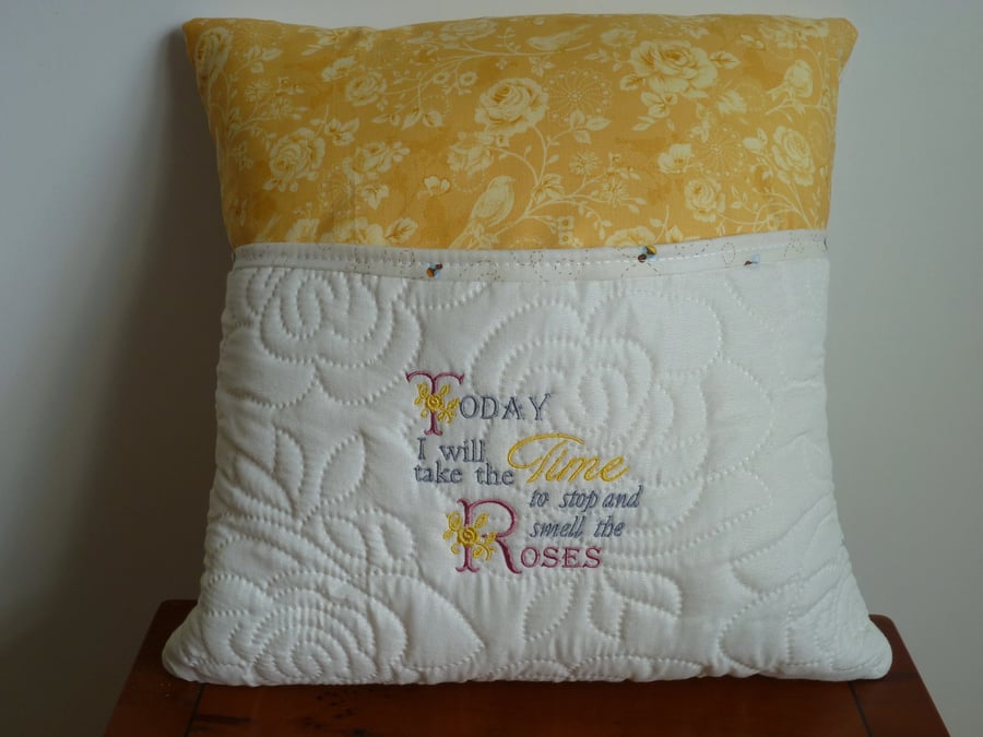 Reading Cushion, Pillow, Remote Holder, Book Holder 