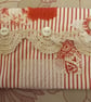 Red and white  and lace pouch  - Image 1