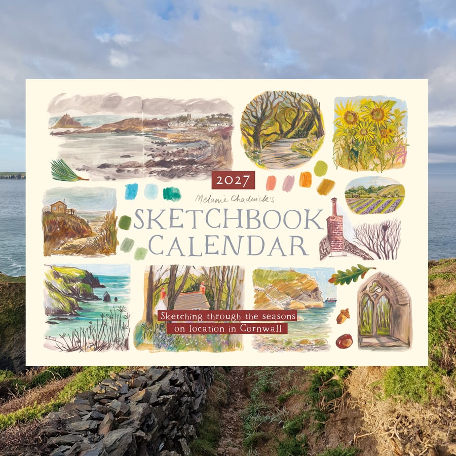 Pre-order 2027 Sketchbook Calendar Cornwall