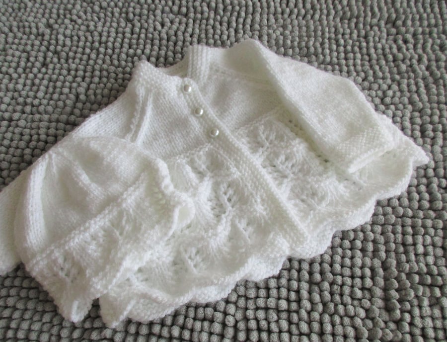 14" Newborn Matinee Coat & Hat