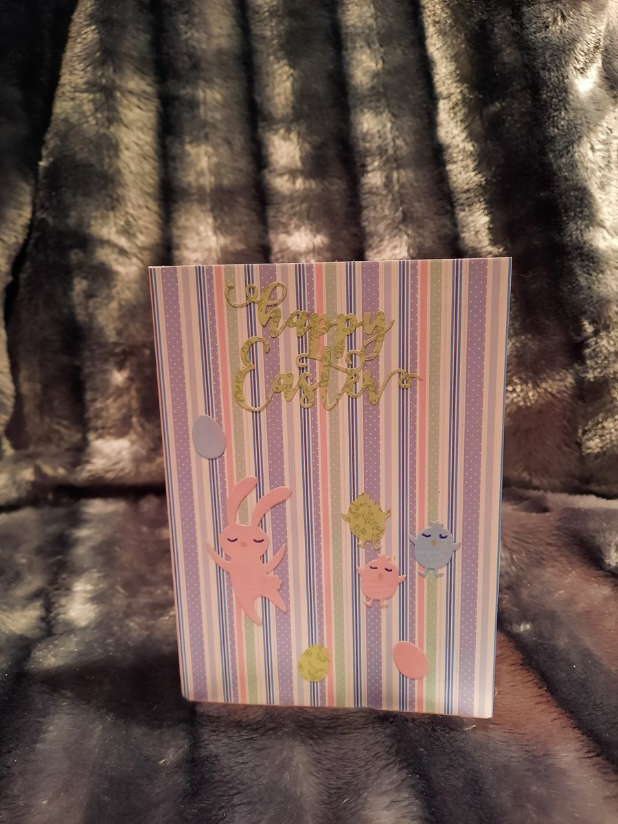 Candy Stripe Easter Card