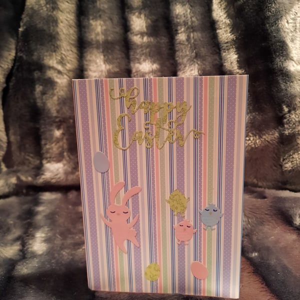 Candy Stripe Easter Card