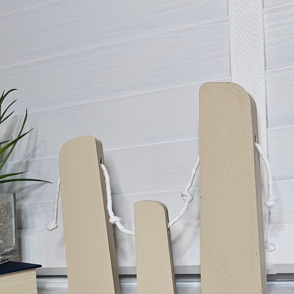 Minimalist Family Ornament – Parents & Child – Modern Handcrafted Home Decor