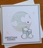 Polar Bears With Clouds Christmas Card