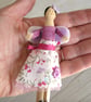craft kit Make a spring fairy peg doll - Image 5