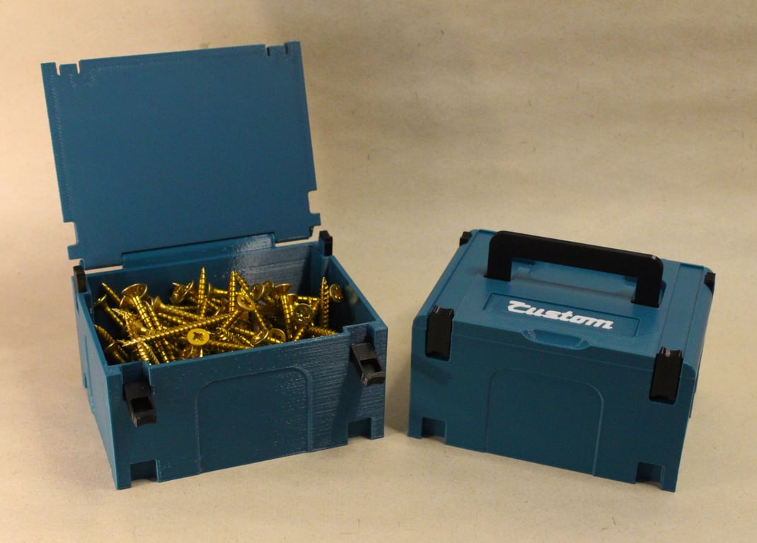 Mini Makita Inspired Toolbox - Customisable 3D Printed Novelty Gift Storage Box
