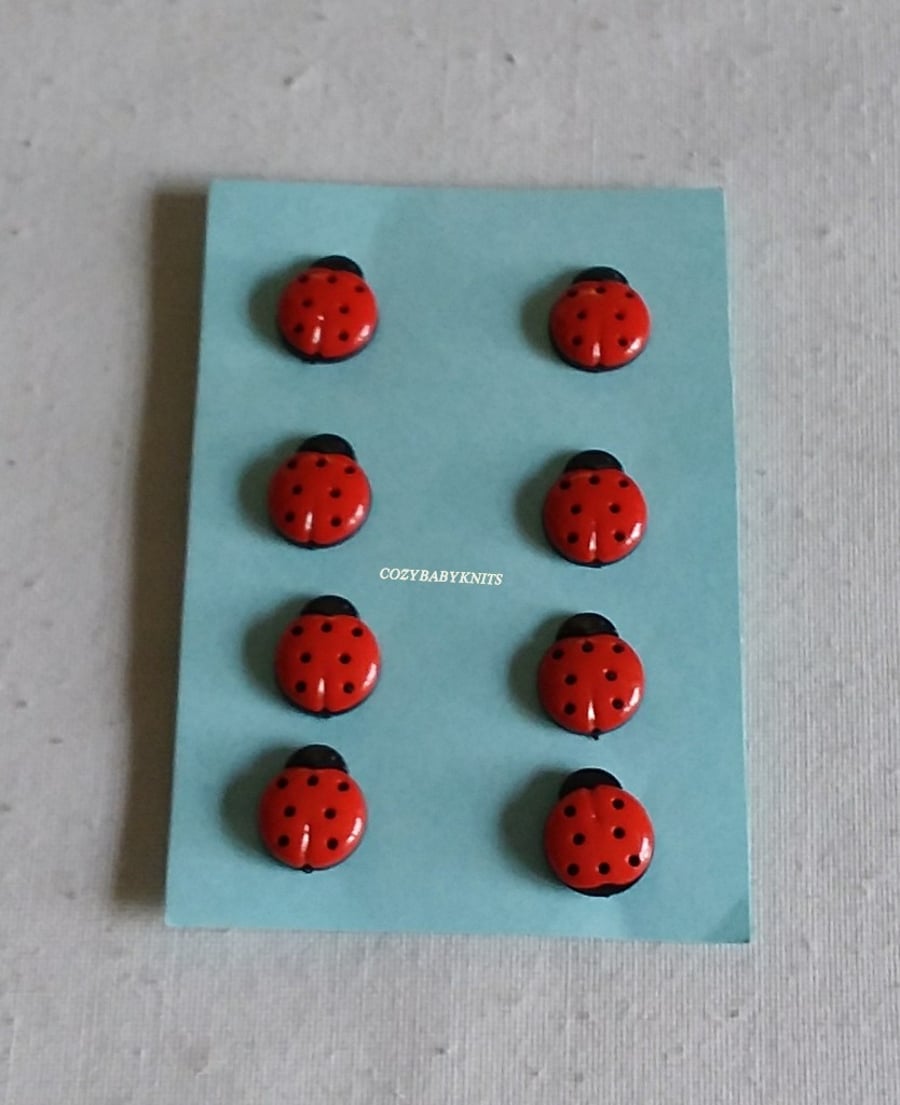 Ladybird buttons