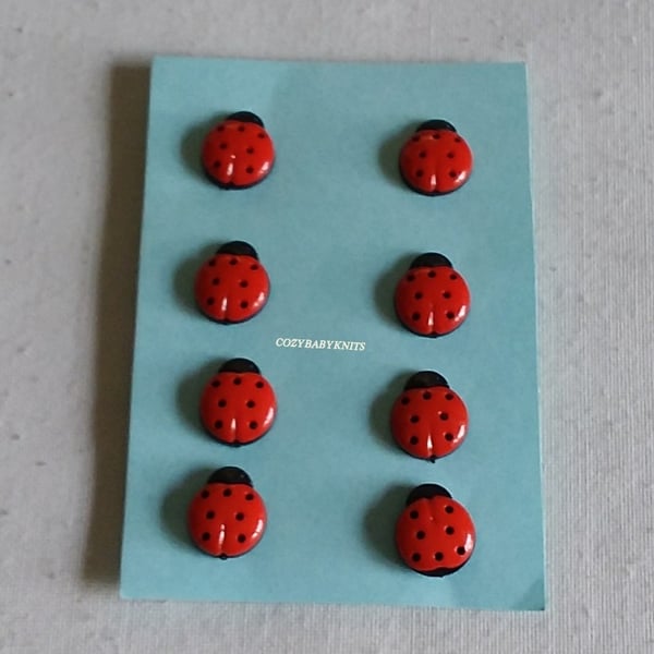 Ladybird buttons
