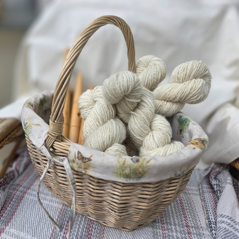 Handspun 100% British Cheviot Wool Yarn