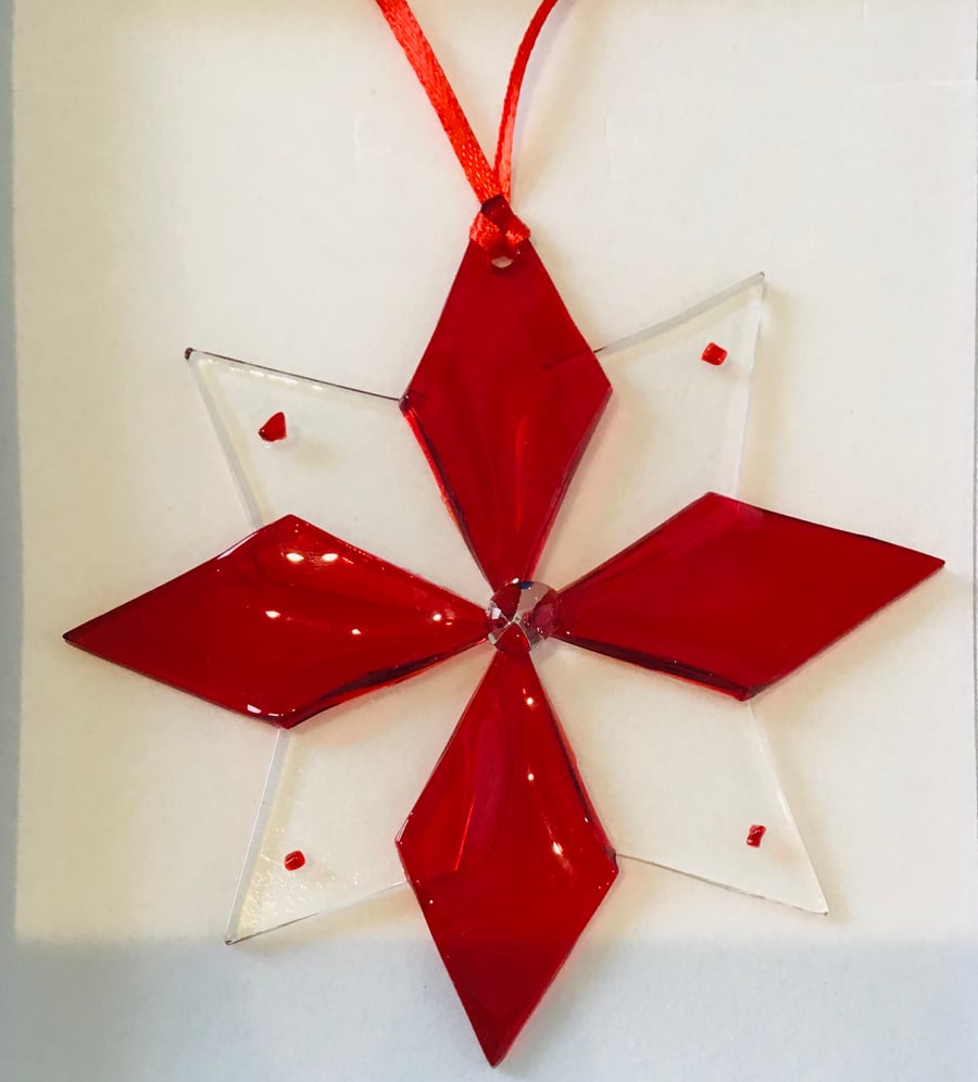 Fused glass star 