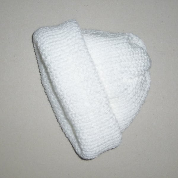 newborn baby knitted beanie hat ( ref FA 262 H6 B5 )