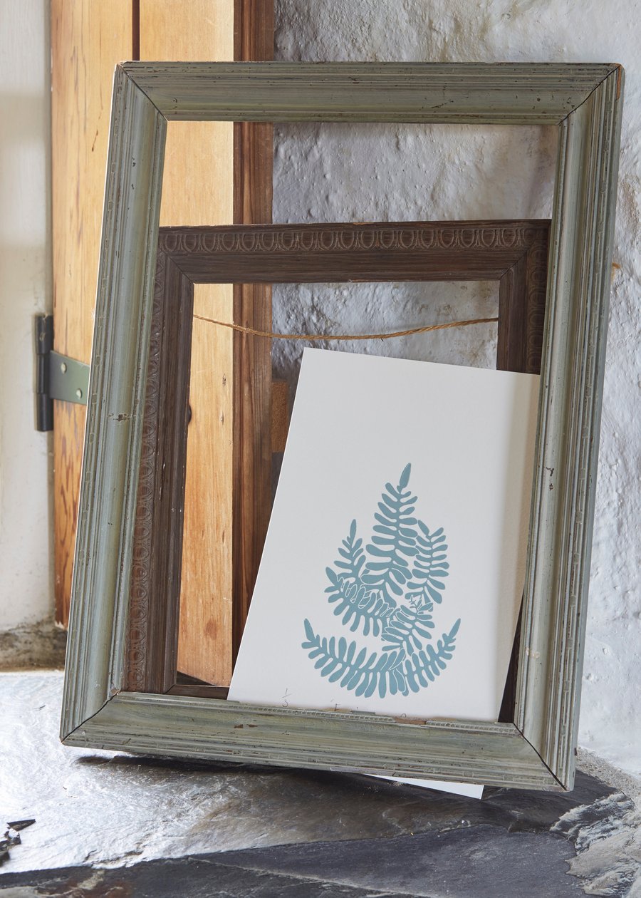 Limited Edition Resurrection Fern Lino print