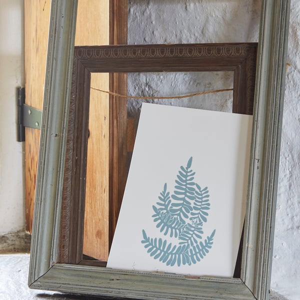 Limited Edition Resurrection Fern Lino print