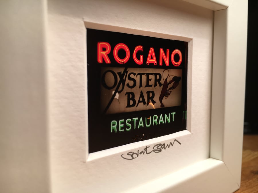 ROGANO, GLASGOW mini signed and framed print 