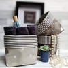 Oilcloth and Cotton Contemporary Storage Baskets
