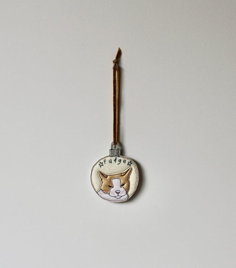 Special Order for Lauren- 'Fudge' - Hanging Bauble Decorations