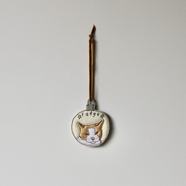 Special Order for Lauren- 'Fudge' - Hanging Bauble Decorations